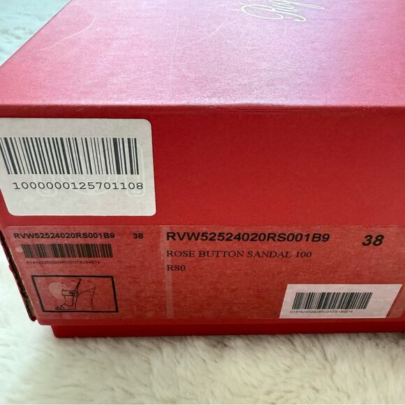 Roger Vivier  Rose Bottom Sandals size 38EU  Authentic Retail 1550$ - Picture 10 of 10